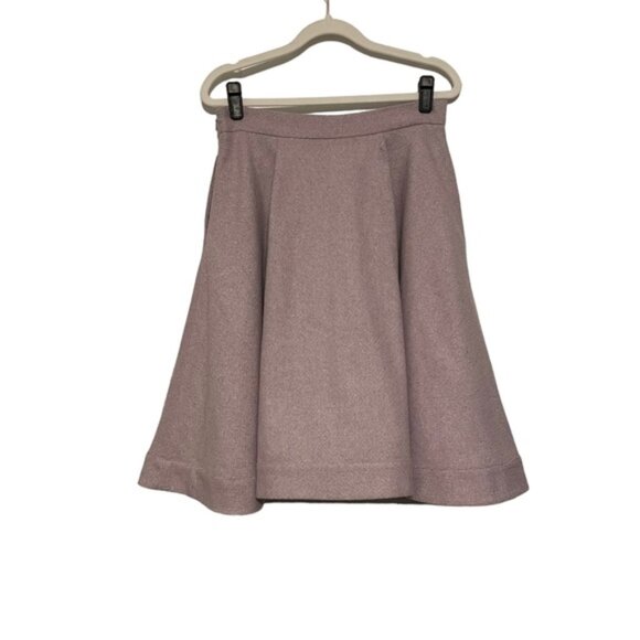 Ambali Paris Roughwood Charlotte A-Line Full Swing Skirt Wool Blend NWT Sz M(42) - Picture 2 of 9
